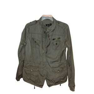 New Look Green Utility Jacket Lightweight Cotton